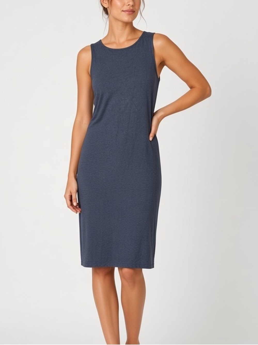 Athleta | LIKE NEW lined crew neck stretchy sleeveless dress size extra …